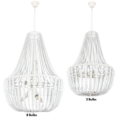 Metal and Wood Chandelier
